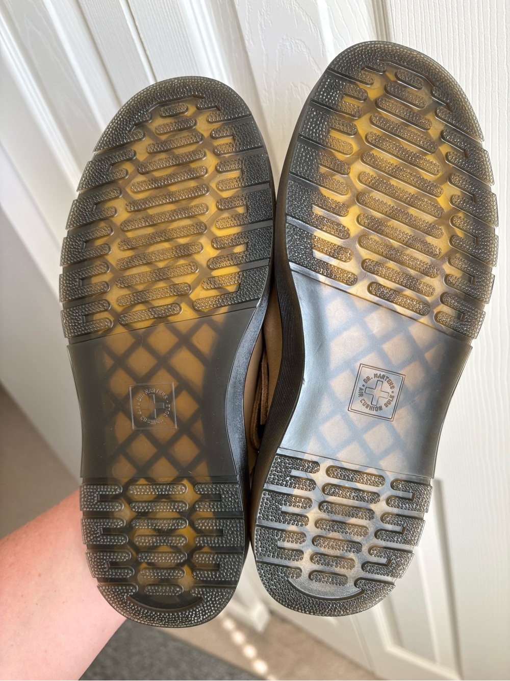 Dr. Martens Tan Suede Clog Mules - Picture 5 of 5